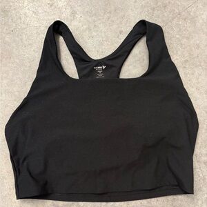 Old Navy Black Racerback Sports Crop Bra